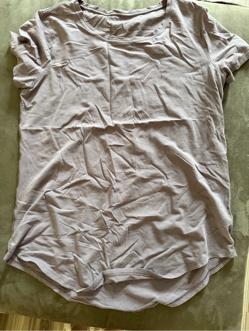 lululemon athletica Short Sleeve Scoop Neck Tee in Light Taupe